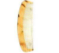 Angoily Natural Ox Horn Hair Comb Anti-static Beard Styling Comb with Fine Craftsmanship for Thick Curly and Straight Hair, Portable 14cm Scalp Massage Tool for Handbag Use Random Color