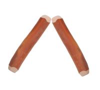 Angoily Natural Wood Coffee Dog Chew Bones 2pcs, 1.5-2cm Diameter X 10cm Length, Teething for Puppies and Large Dogs, Muscle Training Wooden Chew Sticks for Dental Care