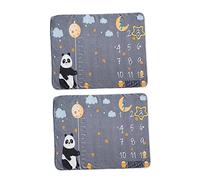 Angoily Newborn Milestone Photo Prop Blanket, Flannel Baby Blanket, 120x100cm, Soft Touch for Baby Photo Shoots and Monthly Memory Pictures