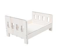 Angoily Newborn Photo Prop Baby Photography Bed Multifunctional Wooden Bed for Baby Photoshoots Daily Use
