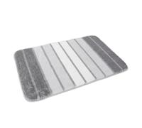 Angoily Non Slip Bathroom Mat Acrylic Material with Striped Surface Versatile Design Modern Style Non Slip Bath Rug with Classic Stripe Pattern for Staircase and Kitchen Use for Wet