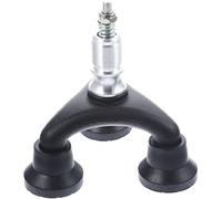 Angoily Non-Slip Walking Cane Tip and Crutch Foot Protector Made of Sturdy Abs Material with Tool-Free Assembly, Black Rubber Base Suitable for Mountaineering and Snowshoeing Activities