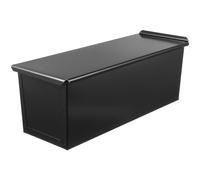 Angoily Non-Stick Loaf Pan with Sliding Lid 13 Inch Bread Tin for Baking Toast and Sandwiches Rectangular Carbon Steel Bread Mold with Vent Hole for Even Cooking