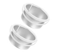 Angoily Nonstick Aluminum Wax Melting Pot 2pcs 400cc Wax Warmer Replacement Inner Pots for Hair Removal Machine Salon and Home Use