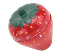 Angoily Novelty Strawberry Shaped Mechanical Kitchen Timer Manual Countdown Clock for Cooking Baking Home Use with Loud Alarm Suitable for Adults