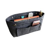 Angoily Organiser Pouch Cosmetic Storage Bag Insert Large Capacity Felt Protecting Bag Interior and Organising Beauty Essentials for Handbags and Totes for Toiletries and Small Change