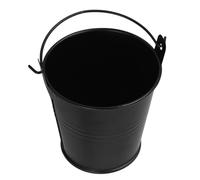 Angoily Outdoor Bbq Metal Drip Bucket for Grease Collection Iron Barbecue Oil Storage Container with Handle Multi-functional Grill Accessory for Patio Cooking and Smoke Reduction Black