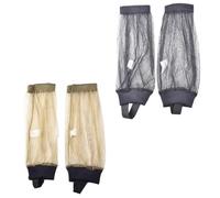 Angoily Outdoor Mosquito Foot Covers 2 Pairs Breathable Mesh Sock Covers for Leg Protection During Hiking and Camping