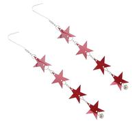 Angoily Outdoor Reflective Hanging Tools 2Pcs Five-Pointed Star Ornaments for Garden Balcony Orchard