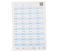 Angoily Paper Math Workbook Arithmetic Exercise Book First Year Math Practice Bright Colors Safe Learning Tool