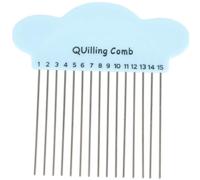 Angoily Paper Quilling Comb Tool for DIY Crafts Use Quilling Weaving Tool Compact Cartoon Style Paper Craft Accessory for Creating Unique Patterns Random Color