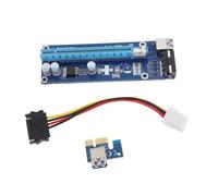 Angoily Pci-e Adapter Card to Dual Lighting Mining Riser Converter Card for Computer Accessories Green Pcb Small Head Design