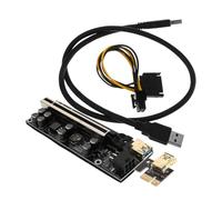 Angoily Pcie Gpu Riser Cable, Copper Extension Card with High Speed Transmission, Stable Connection and Easy Installation for Desktop Builds and Mining Rigs