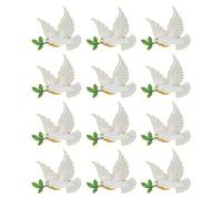 Angoily Peace Dove Lapel Pins 12Pcs Mini Brooch Set Sturdy Metal, Party and Celebration Accessories for Women’S Apparel