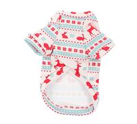 Angoily Pet Christmas Costume Elk Pattern Dog Jumper Lightweight and Comfortable