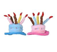 Angoily Pet Happy Birthday Hat Dog Party Hat Cake Candles Theme Party Accessory for Dogs Cats