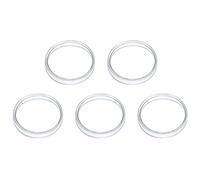 Angoily Petri Dishes and Reliable Practical Use with Design High Borosilicate Glass 5pcs Flat Cell Culture Dishes for Laboratory Experiment and Scientific Research