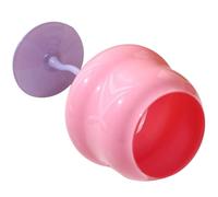 Angoily Pink Transparent Goblet with Smooth Surface and Easy to Clean Design, Lightweight Drinks Cup for Parties with Unique Lovely Style