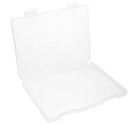 Angoily Plastic File Storage Box Portable A4 Documents Case for Office