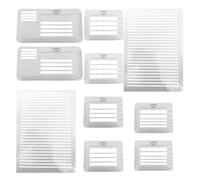 Angoily Plastic Line Stencils Set for Letter Writing and Envelope Addressing Guide, 4-Style Template Kit Fixed Position Rulers for Journaling, Scrapbooking, and Invitation Cards in UK