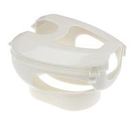 Angoily Plastic Pigeon Injection Holder Smooth Surface Sturdy Design White Pigeons Fixed Frame for Medication Feeding and Pet Birds