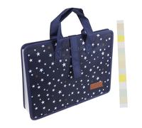 Angoily Portable 13-Pocket Oxford Cloth Expanding File Folder with Handle, Multi-Layer A4 Document Organizer Storage Bag for Travel and Office Use