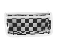 Angoily Portable Checkerboard Pattern Pencil Case Scratch Multi Function Pen Bag Large Capacity Storage for School Office and Art Supplies Washable Design