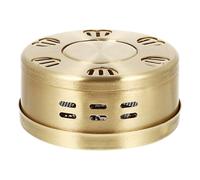 Angoily Portable Copper Moxa Burner Moxibustion Box Smokeless Lightweight Golden Design Reduces Arthritis Adjusts Physiological Functions for Adults and Elderly Random Style