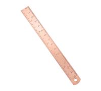 Angoily Portable Copper Ruler Tool Thick Precision Measuring Ruler for Students Artists Engineers and Architects for Office Home and Workshop Use