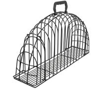 Angoily Portable for Cat Grooming Bath Cage Stainless Steel Scratch and Bite Resistant Design, Easy to Drain and Dry Household Cat Washing and Grooming