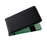 Angoily Portable Golf Scorebook Pu Leather Black Single Paper Scorecard Notebook for Course Recording, Golfing Score Keeping Notepad for Outdoor Sports