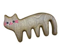 Angoily Portable Hair Comb Massage Comb Sandalwood Wooden Brown Wide Tooth Smooth Easy to Use Scalp Massager for Home Enjoy The Comfort of Massage at Time