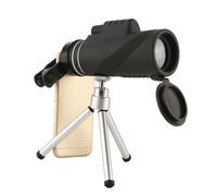 Angoily Portable High and Single-tube Telescope with 40x60 Tripod Phone Holder, Magnification and High-transparency Monocular for Bird Watching and Football Games
