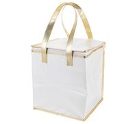 Angoily Portable Insulated Food Package Bag for Cake and Seafood White