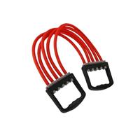 Angoily Portable Lightweight Spring Chest Exerciser Adjustable and 5 Resistance Bands for Training, Latex Plastic Design Strengthen Random Color to Pectoral Muscle Arms and Shoulders