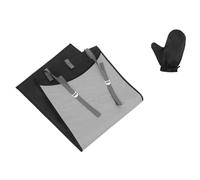 Angoily Portable Over The Door Ironing Mat with Thick Heat Resistant and Foldable Design for Travel and Home Use Space Saving Hanging Pad with Steam Glove for Safe Clothes Ironing