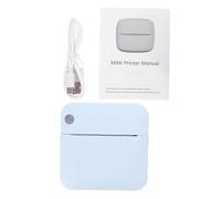 Angoily Portable Pocket Label Printer Wireless Thermal Photo Label Printing Machine Blue for Smartphone Connection Suitable for Office Learning and Travel