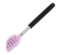 Angoily Portable Purple Silicone Back Scratcher Lightweight Retractable Body Massager for Adults, Useful Portable Scratching Tool for Relaxation and Itch Relief