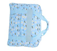 Angoily Portable Sewing Machine Travel Bag with Handle Front Storage Pockets Lightweight Organizer with Trolley Structure and Hanging Design for Crochet Knitting and Sewing Accessories