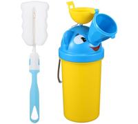 Angoily Portable Urinal for Boys, Leak-Proof Abs Travel Potty for Camping and Outdoor Use, Lightweight and Easy-to-Clean Emergency Pee Toilet for Random Color