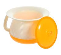 Angoily Portable Urine Pot Spittoon with Lid One-Pack Travel Potty Seat for Adults and Boys and Practical for Potty Training and Household Use Random Color