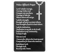 Angoily Portable Wallet Card Aluminium Alloy Metal Card Insert Keepsake for Policemen Police Officers Birthdays Easy to Carry Decors