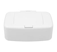 Angoily Portable Wet Wipes Holder with Lid, Plastic Refillable Dispenser for Room and Desktop, Nonslip Bottom and Easy One-Handed Access, Dustproof, 17x10.5cm