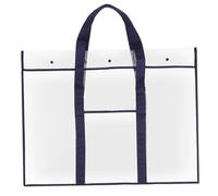 Angoily Poster Storage Bag with Handle Capacity Art Portfolio Case for Artwork Transparent Design Material for Moisture Protection Multi Functional Storage for Drawings