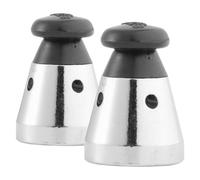 Angoily Pressure Cooker Safety Release Valve Replacement Compact Iron Valve 2pcs Universally Compatible with Silver Finish Practical Use for Pressure Cooker Lid