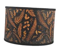 Angoily Printed Bamboo Lampshade for Floor and Table Lamps Durable Frame with Unique Plant Pattern Soft Light Diffuser for Living Room and Bedroom Decor Stylish Rustic Replacement Shade