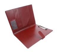 Angoily PU Portfolio Folder Multi Pocket Writing Padfolio Organizer Legal Document Holder with Clipboard for Business Conference Office Supplies