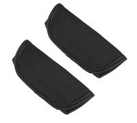Angoily Pushchair Armrest Protective Case 2Pcs Black Neoprene Handlebar Grip with Anti-Slip Feature Foldable for Umbrella and Stroller Handles