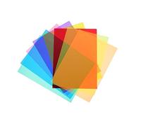 Angoily Pvc Colored Reading Films 8pcs Translucent Frosted Overlays Flexible Tracking Covers for Dyslexia and Learning Support Random Color