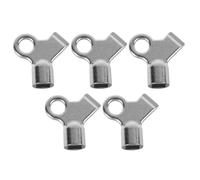 Angoily Radiator Bleed Valve Keys Zinc Alloy Material, Practical Design 5pcs with Square Hole 5mm Side Length for Efficient Air Release and Versatile Usage on Radiators